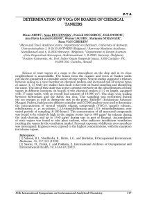 DETERMINATION  OF  VOCs ON  BOARDS  OF ... TANKERS P-7 A