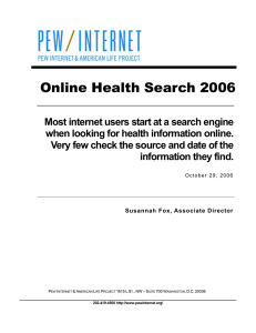Online Health Search 2006