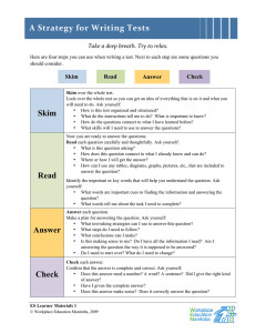 A Strategy for Writing Tests   Take a deep breath. Try to relax. 
