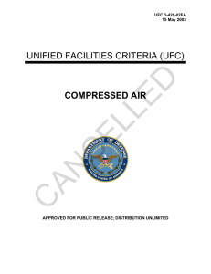 CANCELLED  UNIFIED FACILITIES CRITERIA (UFC) COMPRESSED AIR