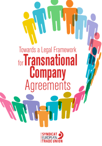 Transnational Company Agreements Towards a Legal Framework