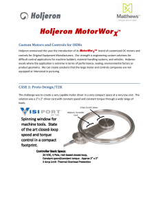 Custom Motors and Controls for OEMs 