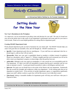 Strictly Classified  Setting Goals for the New Year