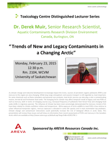 “ Trends of New and Legacy Contaminants in a Changing Arctic”