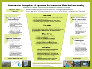 Environmental Flow Decision-Making: Stakeholder Perceptions
