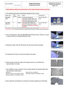 UCMR3 200.8 (Metals) Sampling Instructions