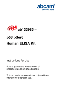ab133985 – p53 pSer6 Human ELISA Kit