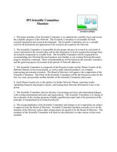 IP3 Scientific Committee Mandate