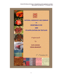 Vegetable Dye & Textile Application: Abstracts Book