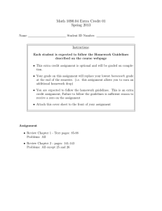 Math 1090.04 Extra Credit 01 Spring 2013