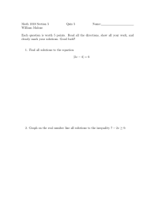 Math 1010 Section 5 Quiz 5 Name: William Malone