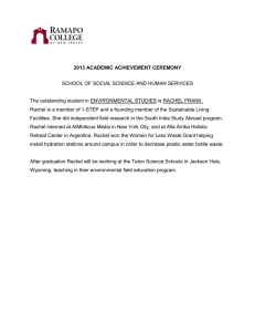2013 ACADEMIC ACHIEVEMENT CEREMONY SCHOOL OF SOCIAL SCIENCE AND HUMAN SERVICES