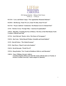 2016 Spring Schedule – Biltmore Park Classes