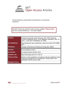 Factorizations and partial contraction of nonlinear systems Please share