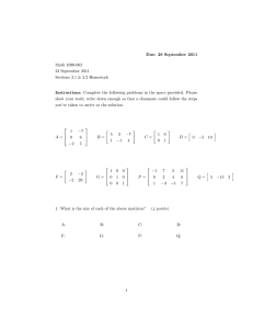 Due: 28 September 2011 Math 1090-002 23 September 2011
