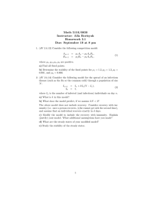 Math 5110/6830 Instructor: Alla Borisyuk Homework 3.1 Due: September 19 at 8 pm