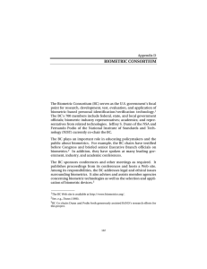 BIOMETRIC CONSORTIUM