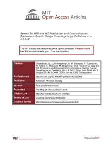 Search for WW and WZ Production and Constraints on