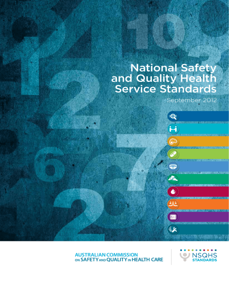 National Safety And Quality Health Service Standards September 2012