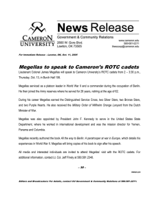 Megellas to speak to Cameron’s ROTC cadets