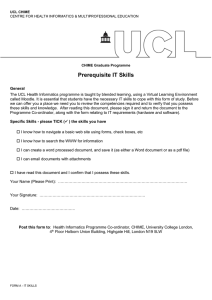 Prerequisite IT Skills