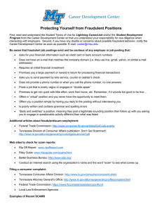 Protecting Yourself from Fraudulent Positions  