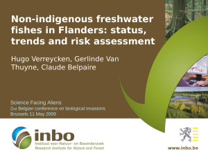 Non-indigenous freshwater fishes in Flanders: status, trends and risk assessment