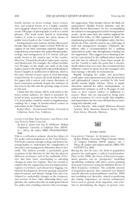 briefly touches on forest ecology, forest restora-