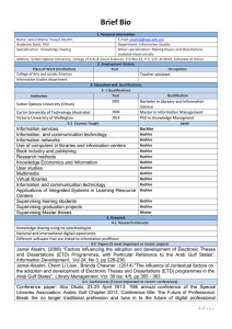 Brief Bio