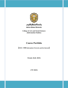 Course Portfolio [ ]