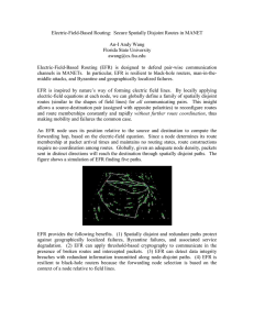 Electric-Field-Based Routing:  Secure Spatially Disjoint Routes in MANET