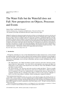 The Water Falls but the Waterfall does not and Events