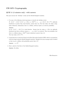 Cryptography Quiz: Birthday Attack & Merkle-Damgård