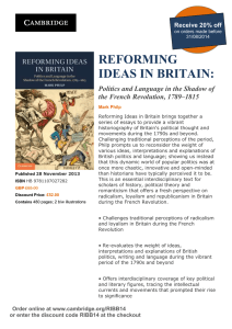 REFORMING IDEAS IN BRITAIN: Politics and Language in the Shadow of