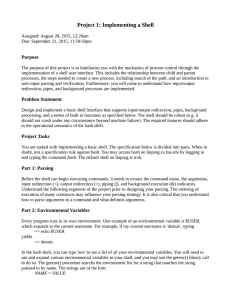 Shell Implementation Project: C Programming