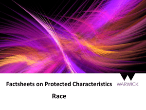 Race Factsheets on Protected Characteristics
