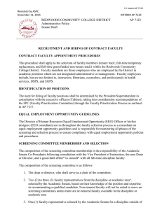 REDWOODS COMMUNITY COLLEGE DISTRICT       ... Administrative Policy Senate Draft