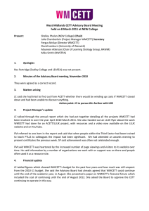 West Midlands CETT Advisory Board Meeting