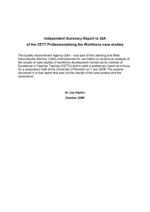 Independent Summary Report to QIA