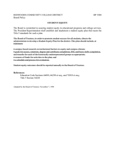 REDWOODS COMMUNITY COLLEGE DISTRICT  BP 5300 Board Policy