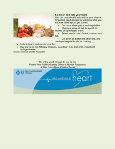 Eat smart and help your heart
