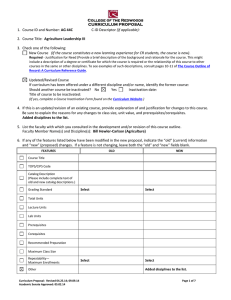 AG 44C (if applicable): Agriculture Leadership III