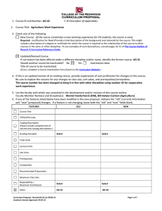 AG-42 (if applicable): Agriculture Work Experience