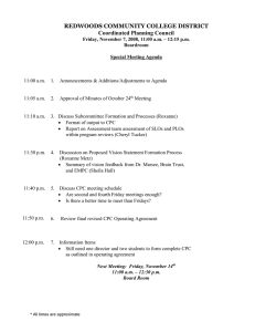REDWOODS COMMUNITY COLLEGE DISTRICT Coordinated Planning Council