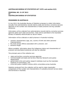 AUSTRALIAN BUREAU OF STATISTICS ACT 1975:  PROPOSAL NO. 31 OF 2013 BY