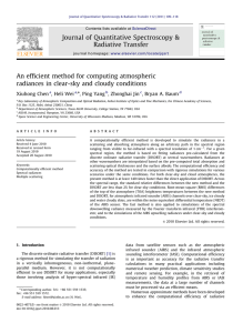 An efficient method for computing atmospheric Xiuhong Chen , Heli Wei