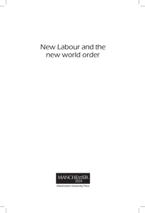 New Labour and the new world order