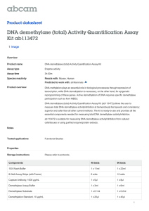 DNA demethylase (total) Activity Quantification Assay