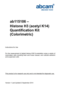 ab115106 – Histone H3 (acetyl K14) Quantification Kit (Colorimetric)