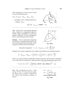 Fluid Mechanics: Pressure Distribution Solutions
